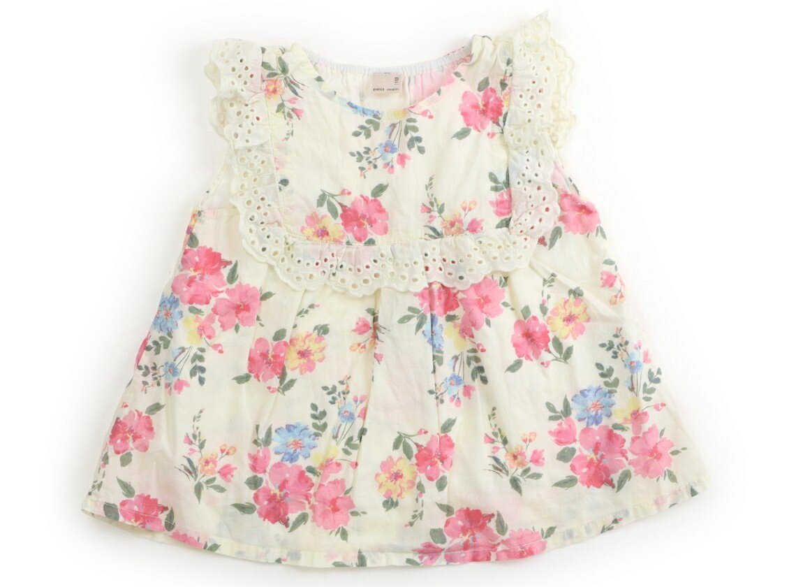 Rakuten - プティマイン petit main チュニック 110 女の子 ベージュ系・花柄 子供服 ベビー服 キッズ アウトレット ユーズド 【中古】キッズ・ベビー・マタニティ