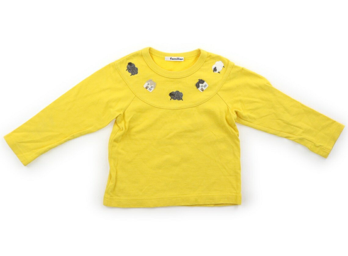 ファミリア familiar Tシャツ・カットソー 100 男の子 濃い黄色 子供服 ベビー服 キッズ アウトレット ユーズド 【中古】キッズ・ベビー・マタニティ