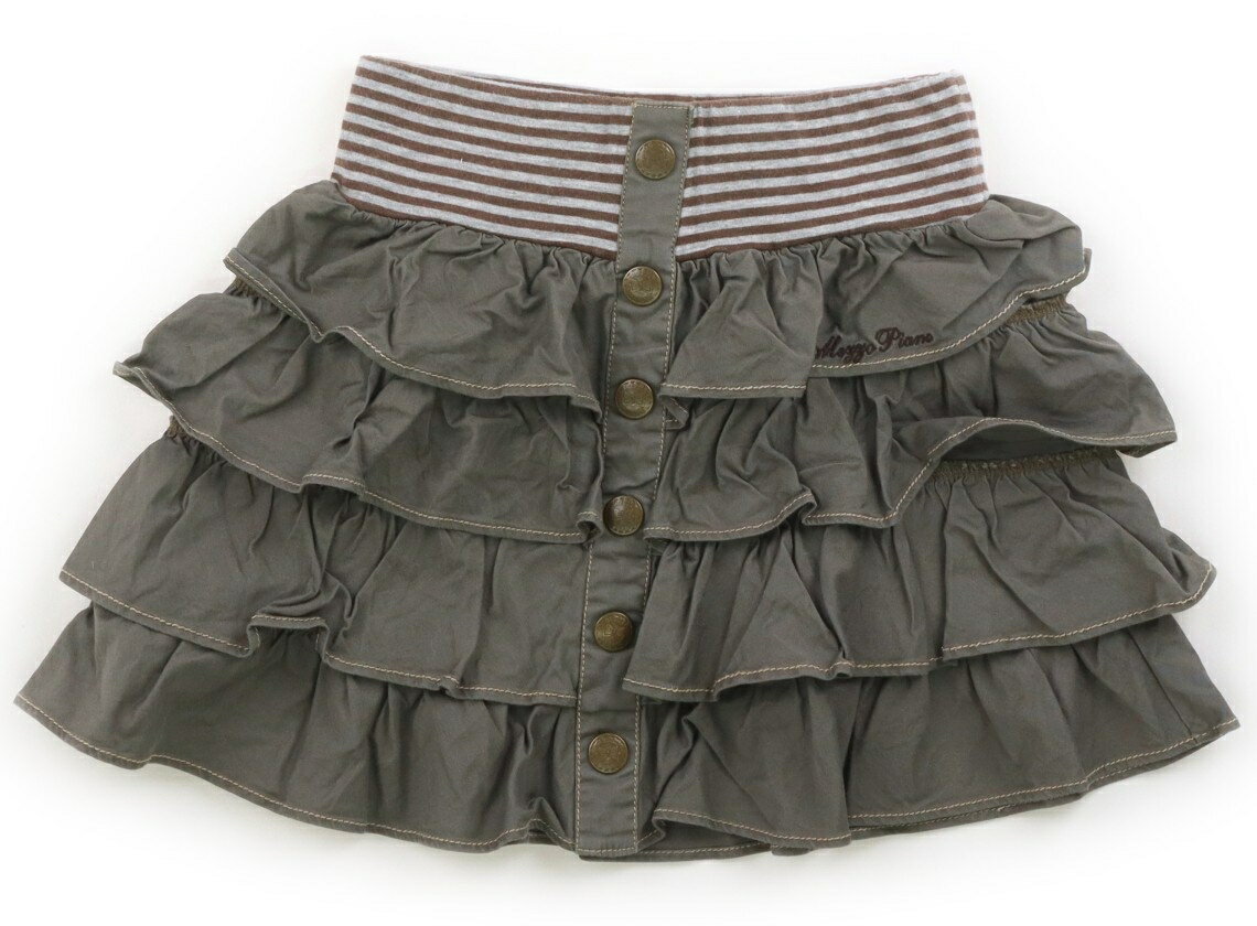 メゾピアノ mezzo piano スカート 140 女の子 カーキ 子供服 ベビー服 キッズ アウトレット ユーズド 【中古】キッズ・ベビー・マタニティ