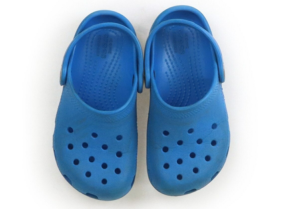 クロックス CROCS サンダル 靴17cm〜 女の子 ブルー 子供服 ベビー服 キッズ アウトレット ユーズド 【中古】キッズ・ベビー・マタニティ