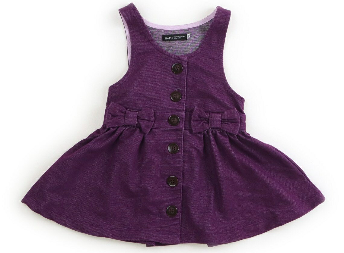 べべ BeBe ジャンパースカート 80 女の子 パープル 子供服 ベビー服 キッズ アウトレット ユーズド 【中古】キッズ・ベビー・マタニティ