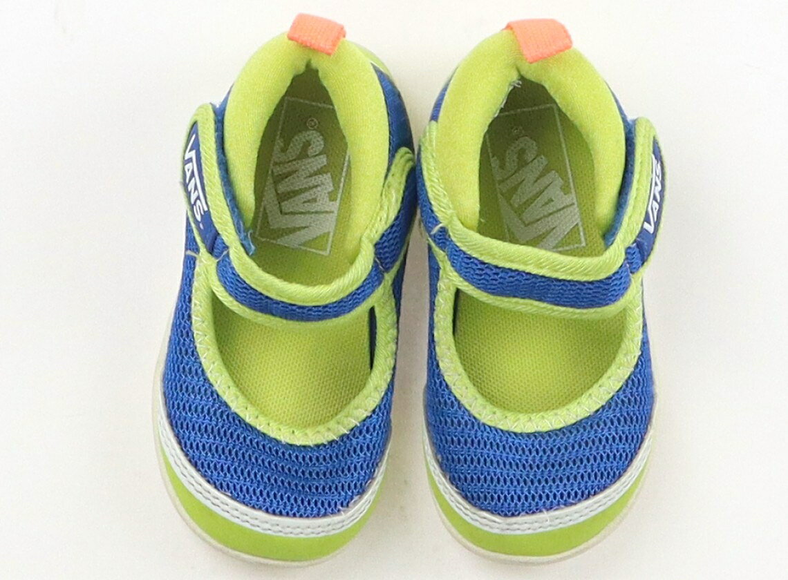 ヴァンズ VANS スニーカー 靴13cm〜 男の子 青・黄緑 子供服 ベビー服 キッズ アウトレット ユーズド 【中古】キッズ・ベビー・マタニティ