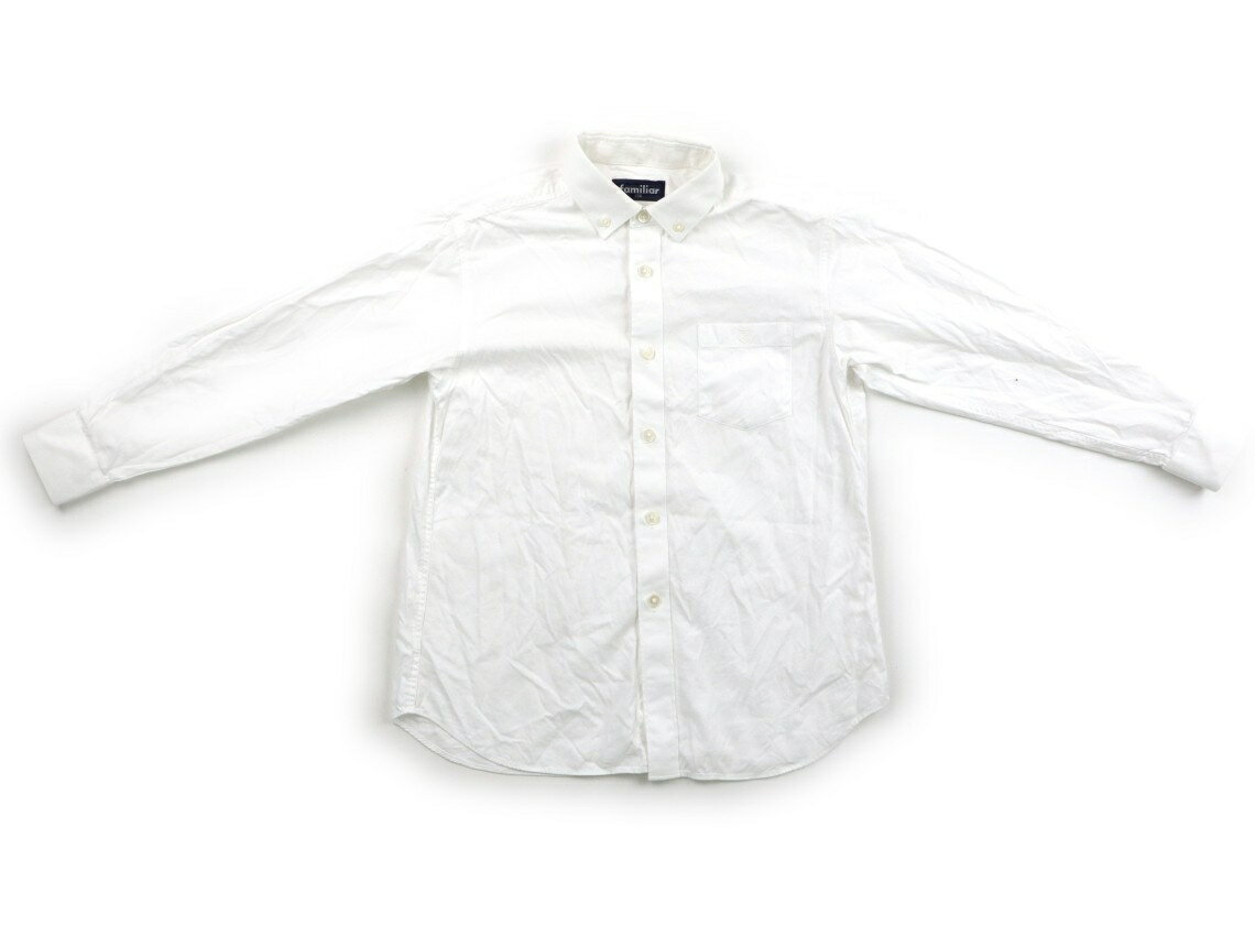 ファミリア familiar シャツ・ブラウス 130 男の子 白 子供服 ベビー服 キッズ アウトレット ユーズド 【中古】キッズ・ベビー・マタニティ