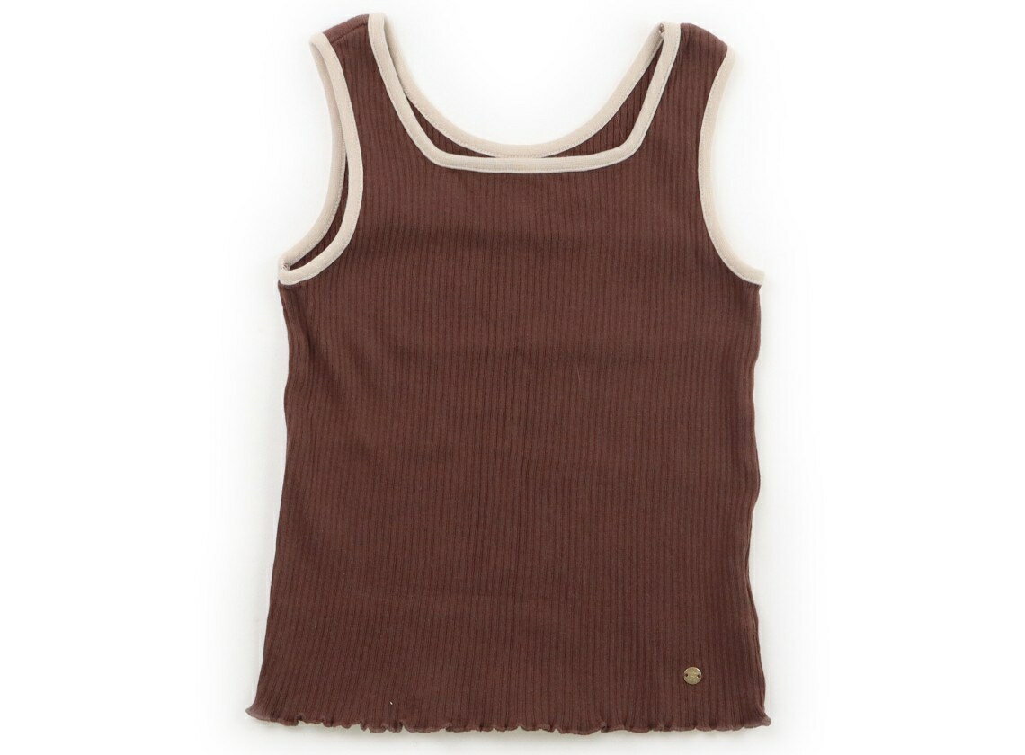 アプレレクール apres les cours タンクトップ・キャミソール 120 女の子 ブラウン 子供服 ベビー服 キッズ アウトレット ユーズド 【中古】キッズ・ベビー・マタニティ