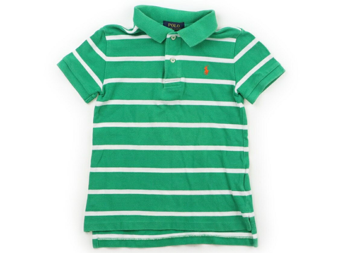 ポロラルフローレン POLO RALPH LAUREN ポロシャツ 120 男の子 緑・白・ボーダー 子供服 ベビー服 キッズ アウトレット ユーズド 【中古】キッズ・ベビー・マタニティ