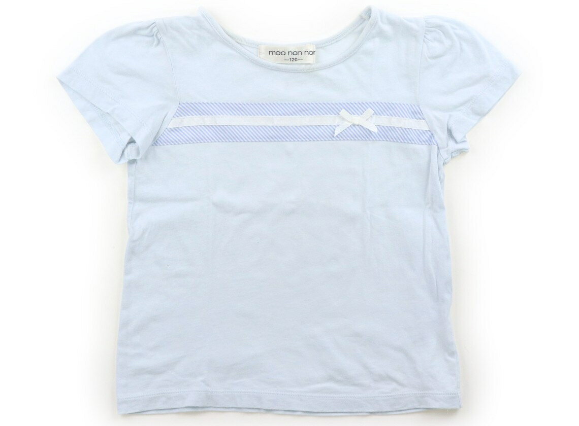 Rakuten - むーのんのん moononnon Tシャツ・カットソー 120 女の子 パステルブルー・オフホワイト 子供服 ベビー服 キッズ アウトレット ユーズド 【中古】キッズ・ベビー・マタニティ