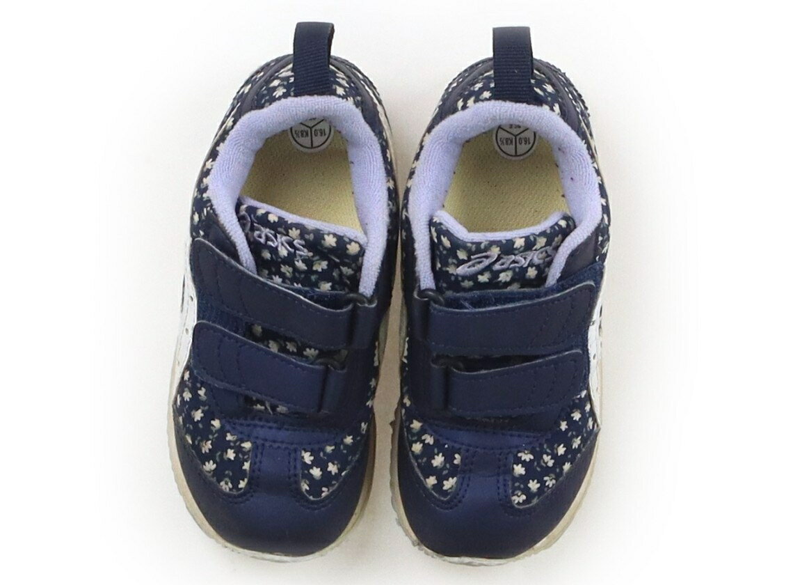 Rakuten - アシックス Asics スニーカー 靴16cm〜 男の子 ネイビー・ホワイト花柄・ラベンダー 子供服 ベビー服 キッズ アウトレット ユーズド 【中古】キッズ・ベビー・マタニティ
