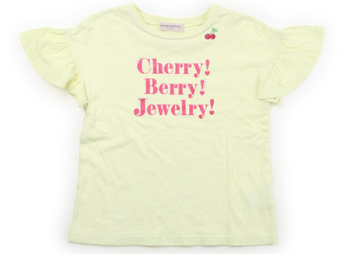 メゾピアノ mezzo piano Tシャツ・カットソー 140 女の子 黄色 子供服 ベビー服 キッズ アウトレット ユーズド 【中古】キッズ・ベビー・マタニティ
