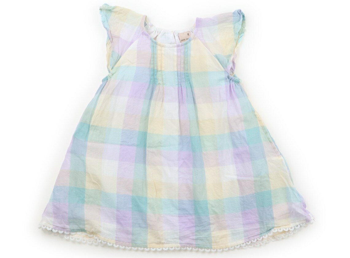 プティマイン petit main ワンピース 90 女の子 パステルカラーチェック 子供服 ベビー服 キッズ アウトレット ユーズド 【中古】キッズ・ベビー・マタニティ