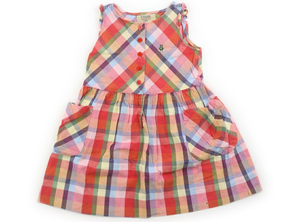 ファミリア familiar ワンピース 100 女の子 マルチカラーチェック 子供服 ベビー服 キッズ アウトレット ユーズド 【中古】キッズ・ベビー・マタニティ