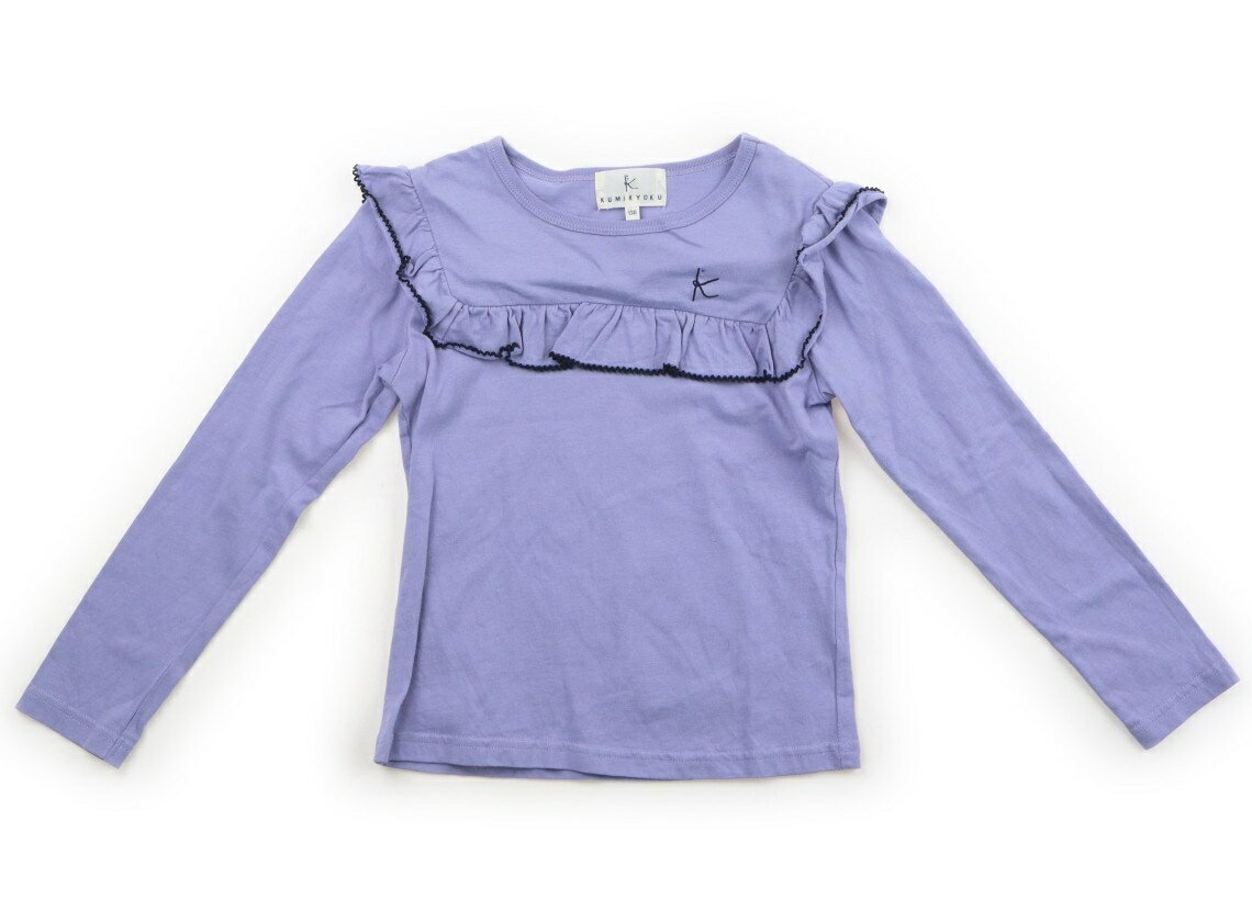 組曲 Kumikyoku Tシャツ・カットソー 130 女の子 パープル・ネイビー 子供服 ベビー服 キッズ アウトレット ユーズド 【中古】キッズ・ベビー・マタニティ