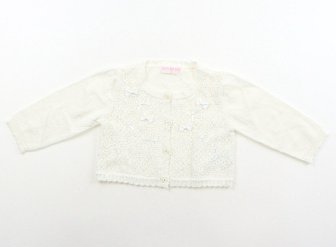 Rakuten - メゾピアノ mezzo piano カーディガン 90 女の子 オフホワイト 子供服 ベビー服 キッズ アウトレット ユーズド 【中古】キッズ・ベビー・マタニティ