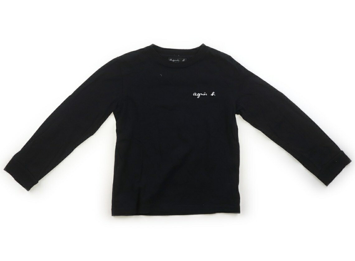 アニエスベー agnes.b Tシャツ・カットソー 120 男の子 黒 子供服 ベビー服 キッズ アウトレット ユーズド 【中古】キッズ・ベビー・マタニティ