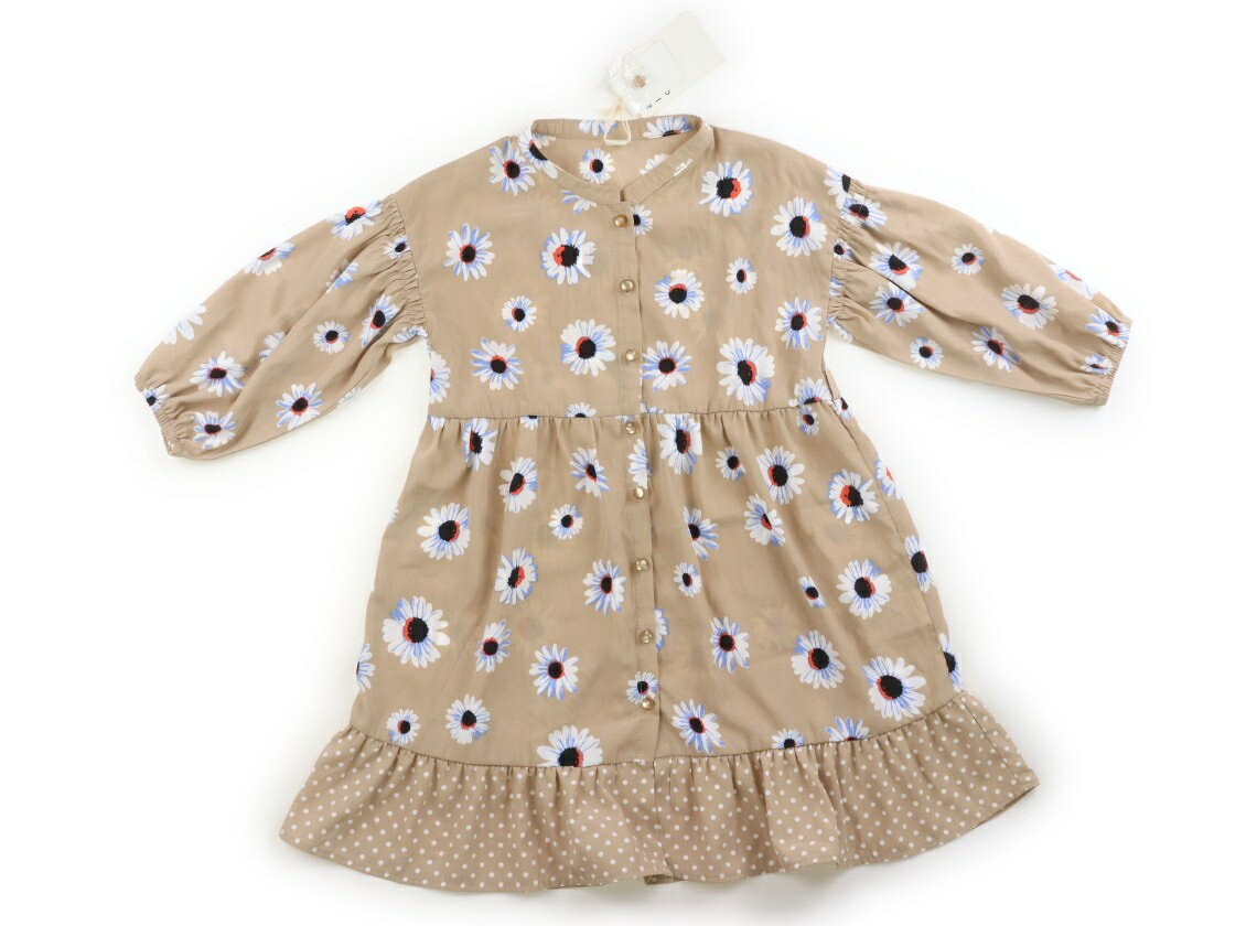 アプレレクール apres les cours ワンピース 100 女の子 濃いベージュ系 子供服 ベビー服 キッズ アウトレット ユーズド 【中古】キッズ・ベビー・マタニティ