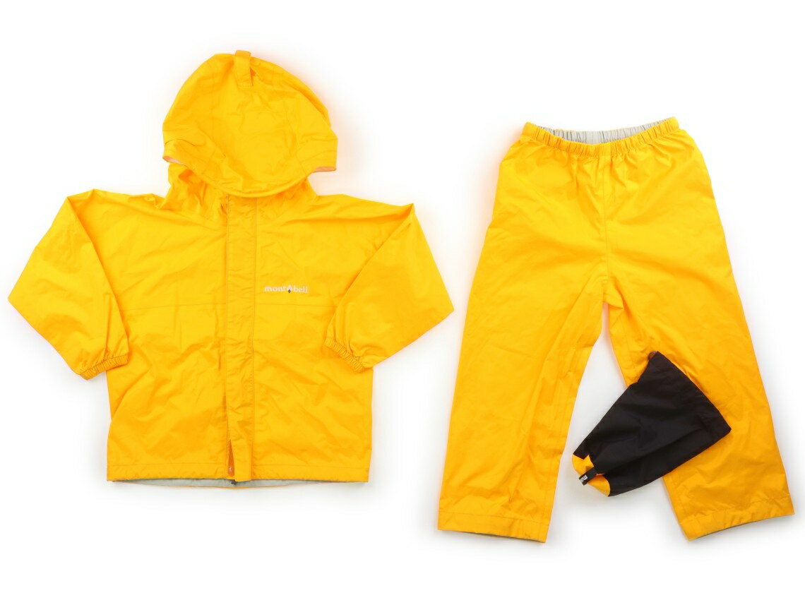 モンベル mont-bell レインコート・レインハット 100 男の子 黄色 子供服 ベビー服 キッズ アウトレット ユーズド 【中古】キッズ・ベビー・マタニティ