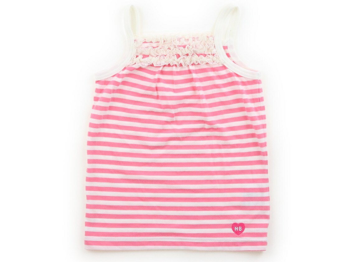 Hot Biscuits Tank Top/Camisole, Size 90, Girls, Striped, White, Pink, Children's Clothing, Baby Clothes, Kids, Outlet, Used [Pre-owned] Kids, Baby, Maternity