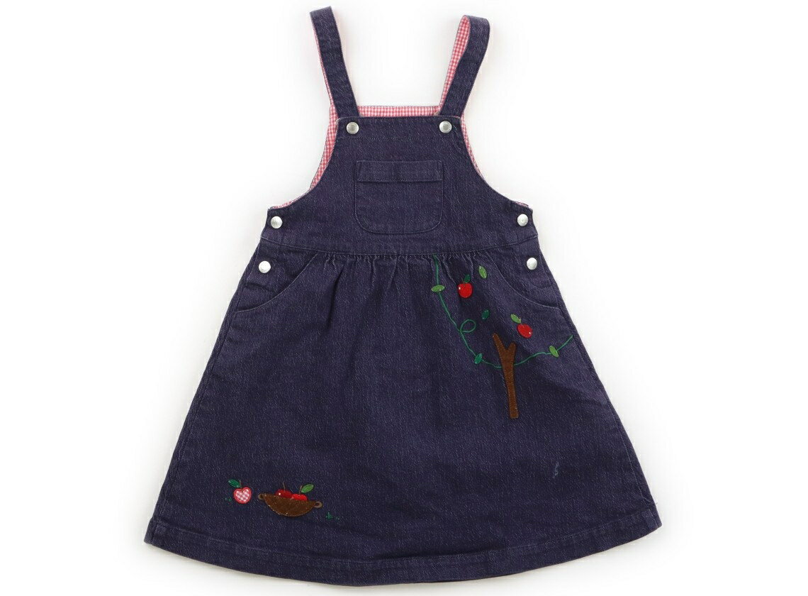 ファミリア familiar ジャンパースカート 110 女の子 ネイビー 子供服 ベビー服 キッズ アウトレット ユーズド 【中古】キッズ・ベビー・マタニティ