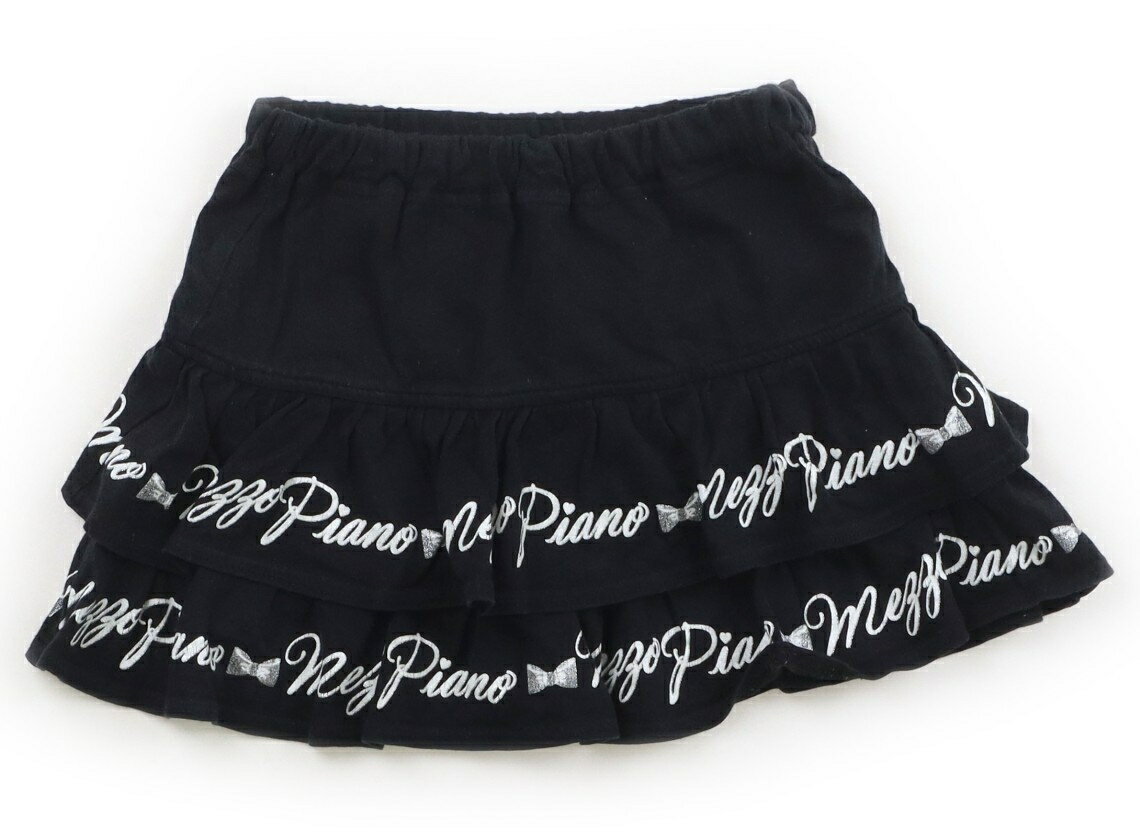 メゾピアノ mezzo piano スカート 120 女の子 ブラックホワイト 子供服 ベビー服 キッズ アウトレット ユーズド 【中古】キッズ・ベビー・マタニティ