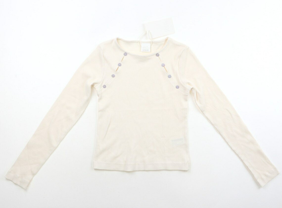 Rakuten - ザラ ZARA Tシャツ・カットソー 140 女の子 アイボリー 子供服 ベビー服 キッズ アウトレット ユーズド 【中古】キッズ・ベビー・マタニティ