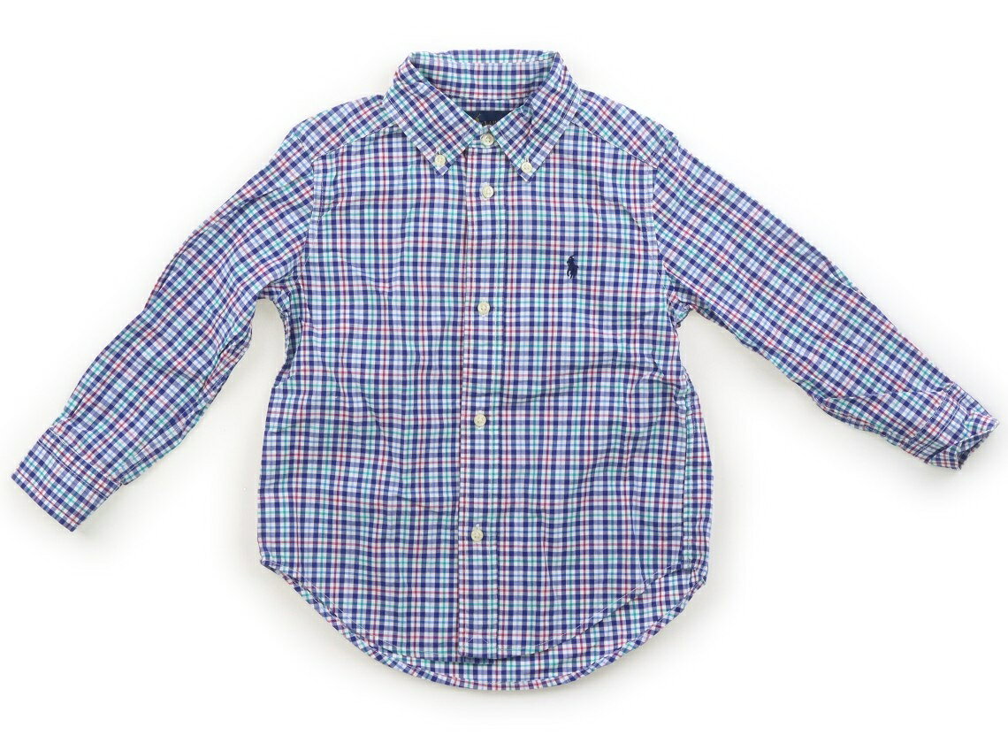 ラルフローレン Ralph Lauren シャツ・ブラウス 100 男の子 ブルー系チェック 子供服 ベビー服 キッズ アウトレット ユーズド 【中古】キッズ・ベビー・マタニティ