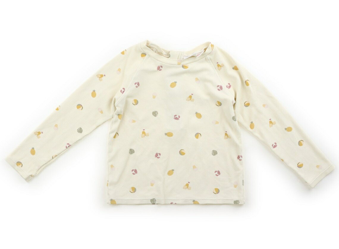 ザラ ZARA 水着・バスローブ 110 女の子 アイボリー、カニ、パイナップル柄 子供服 ベビー服 キッズ アウトレット ユーズド 【中古】キッズ・ベビー・マタニティ