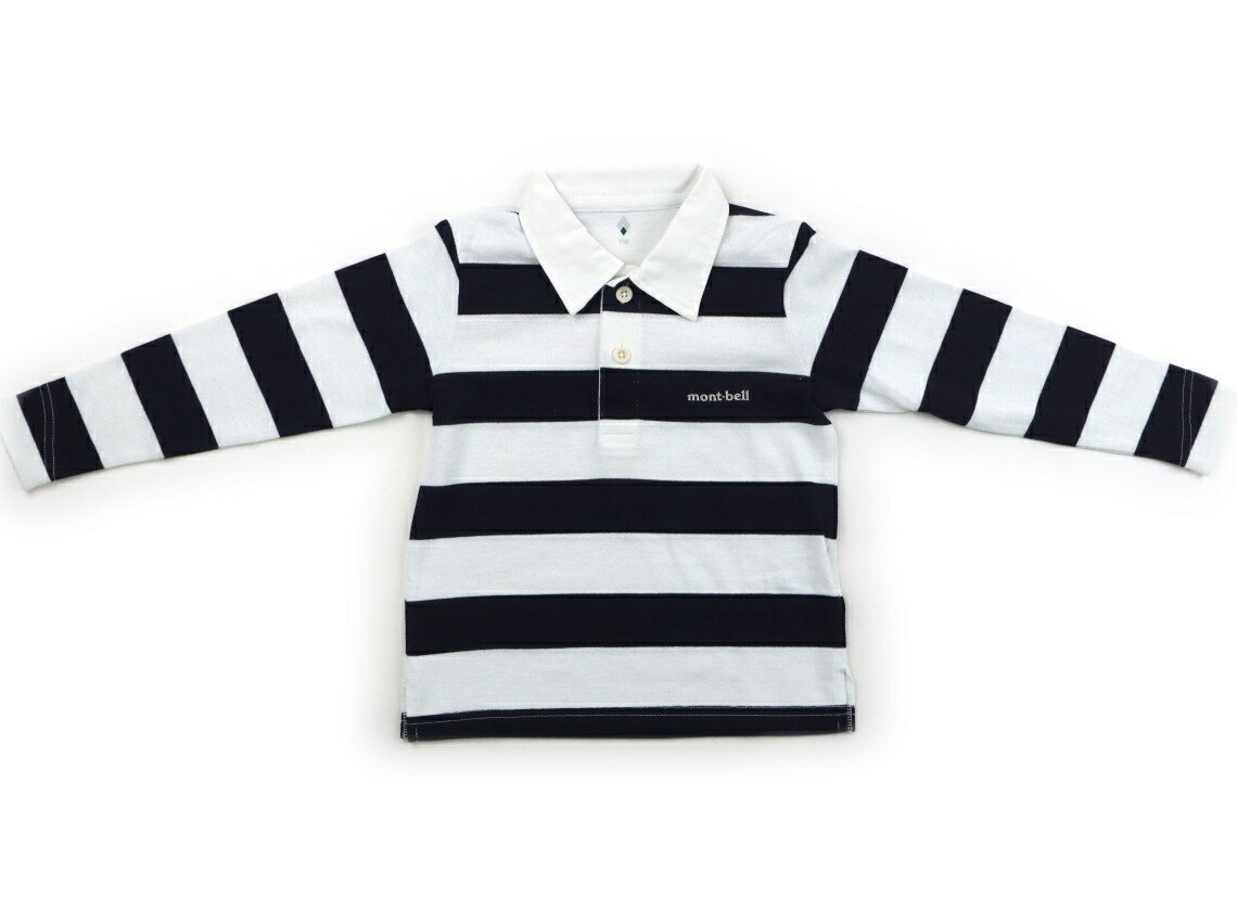 モンベル mont-bell Tシャツ カットソー 110 男の子 白紺ボーダー 子供服 ベビー服 キッズ アウトレット ユーズド 【中古】キッズ ベビー マタニティ