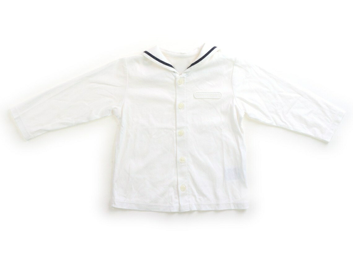 コムサフォセット COMME CA FOSSETTE シャツ・ブラウス 80 男の子 ホワイト・ネイビー 子供服 ベビー服 キッズ アウトレット ユーズド 【中古】キッズ・ベビー・マタニティ