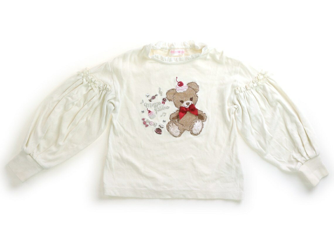 メゾピアノ mezzo piano Tシャツ・カットソー 120 女の子 オフホワイト、くま 子供服 ベビー服 キッズ アウトレット ユーズド 【中古】キッズ・ベビー・マタニティ