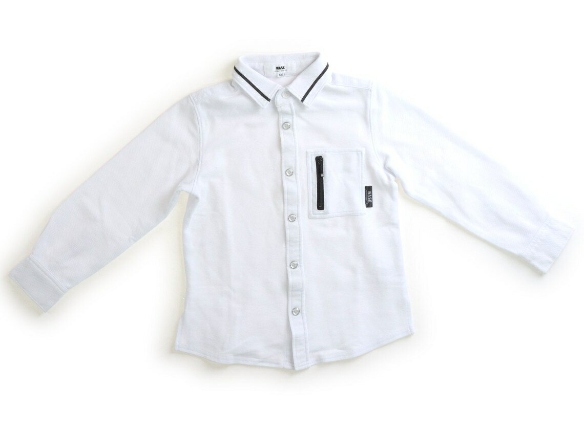 ワスク WASK ポロシャツ 120 男の子 白・黒 子供服 ベビー服 キッズ アウトレット ユーズド 中古 キッズ・ベビー・マタニティ