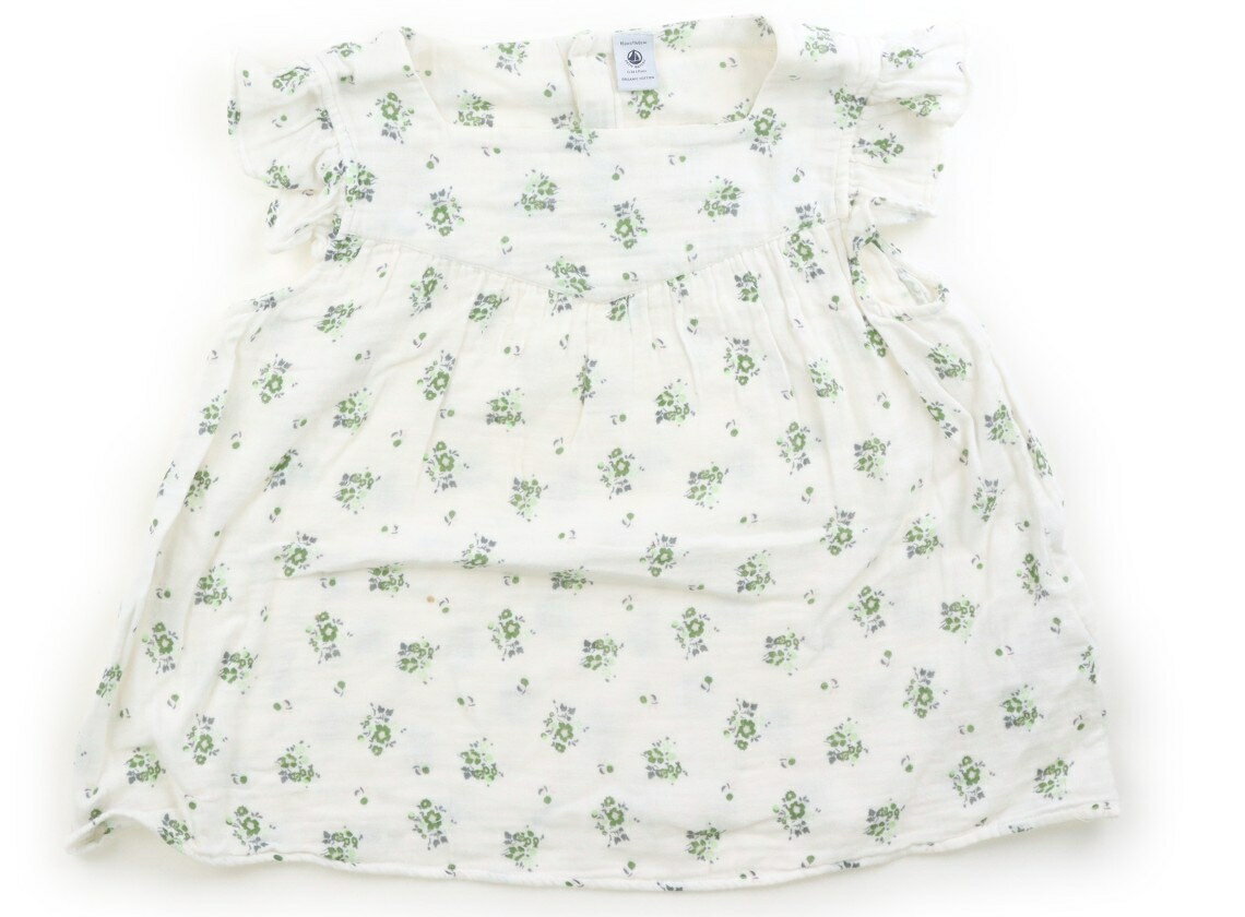 プチバトー PETIT BATEAU シャツ・ブラウス 140 女の子 白・カーキ・緑・花柄 子供服 ベビー服 キッズ アウトレット ユーズド 【中古】キッズ・ベビー・マタニティ
