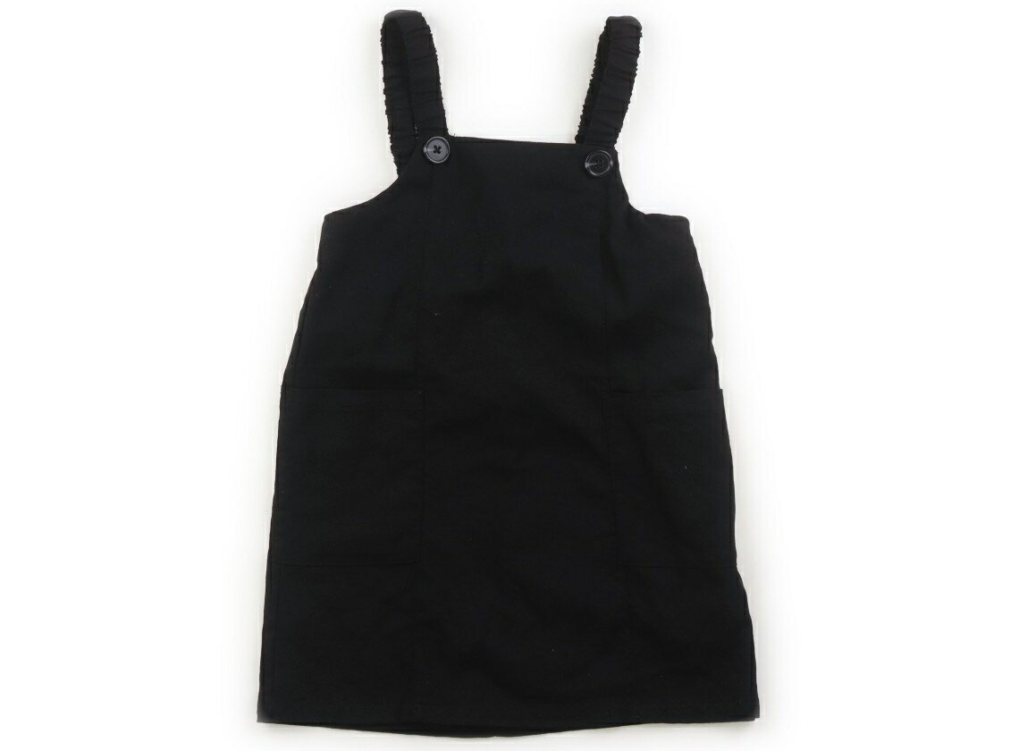 プティマイン petit main ジャンパースカート 100 女の子 ブラック 子供服 ベビー服 キッズ アウトレット ユーズド 【中古】キッズ・ベビー・マタニティ
