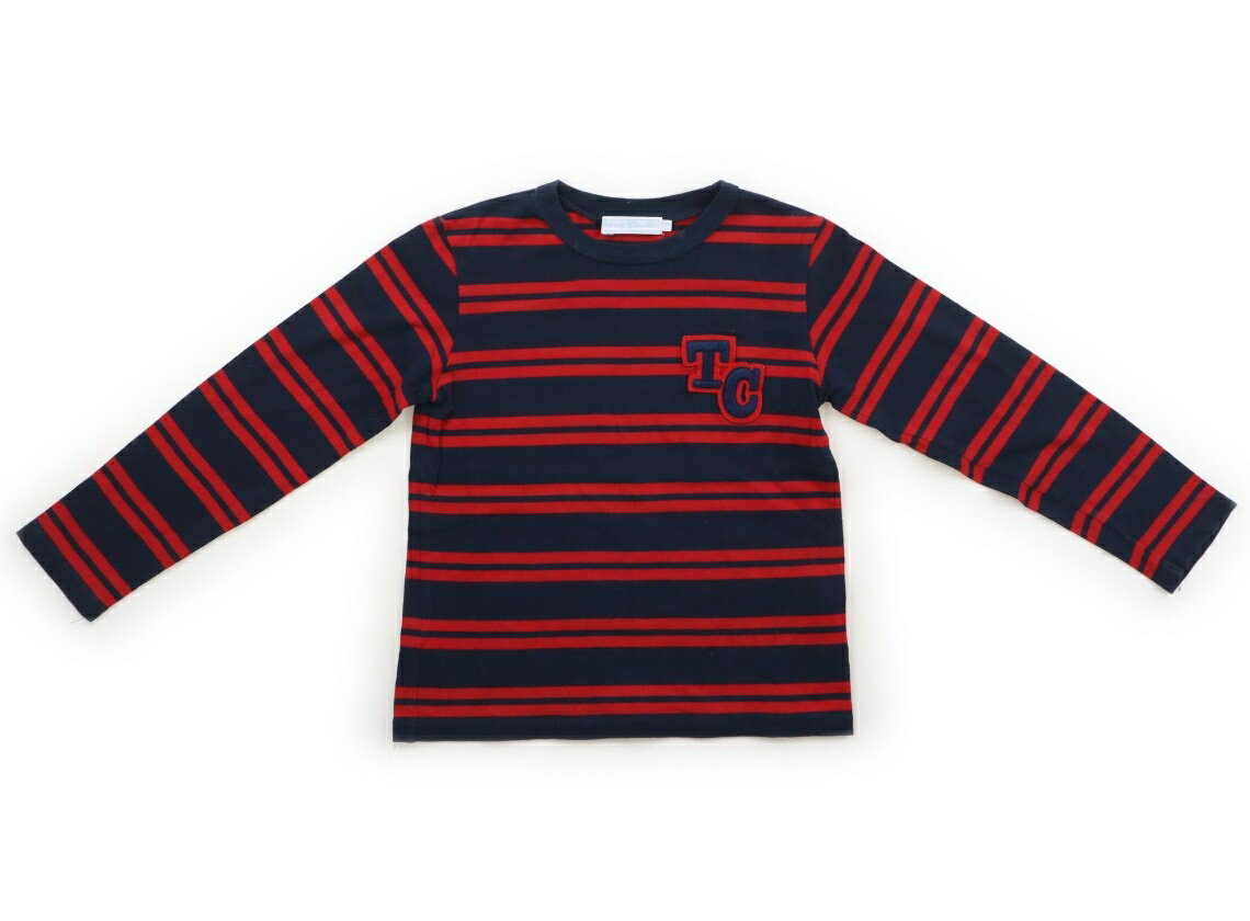 タルティーヌエショコラ Tartine et Chocolat Tシャツ・カットソー 130 男の子 紺赤 子供服 ベビー服 キッズ アウトレット ユーズド 【中古】キッズ・ベビー・マタニティ
