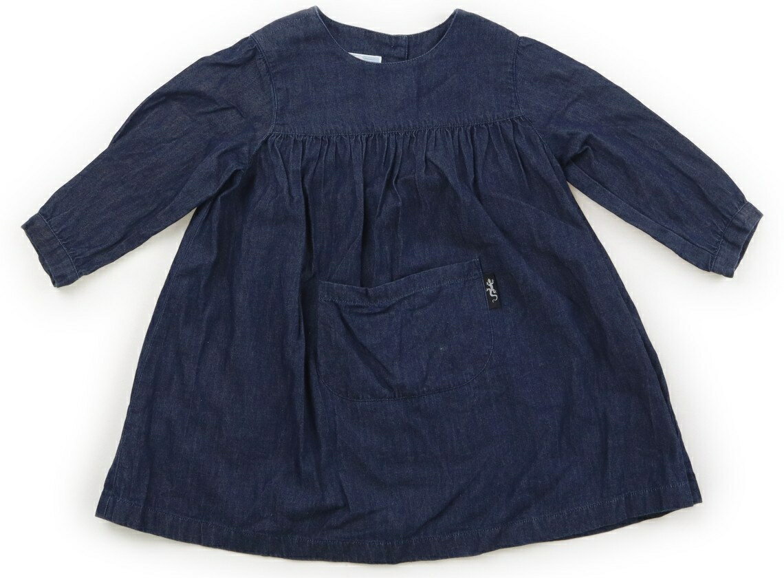 アニエスベー agnes.b ワンピース 80 女の子 ネイビー 子供服 ベビー服 キッズ アウトレット ユーズド 【中古】キッズ・ベビー・マタニティ