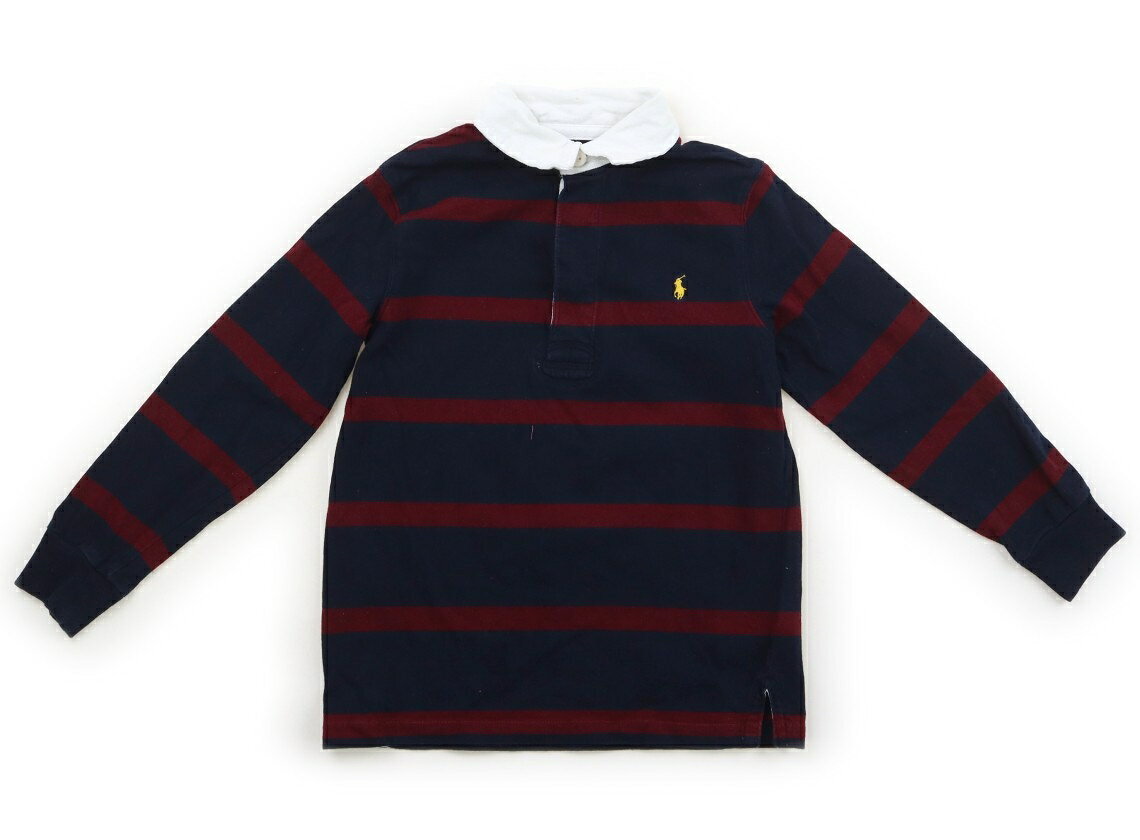 ポロラルフローレン POLO RALPH LAUREN ポロシャツ 130 男の子 ネイビー・ボルドー・チェック柄 子供服 ベビー服 キッズ アウトレット ユーズド 【中古】キッズ・ベビー・マタニティ