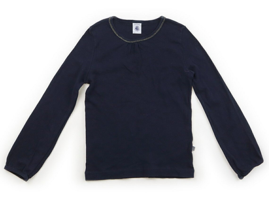 プチバトー PETIT BATEAU Tシャツ・カットソー 110 女の子 ネイビー 子供服 ベビー服 キッズ アウトレット ユーズド 【中古】キッズ・ベビー・マタニティ