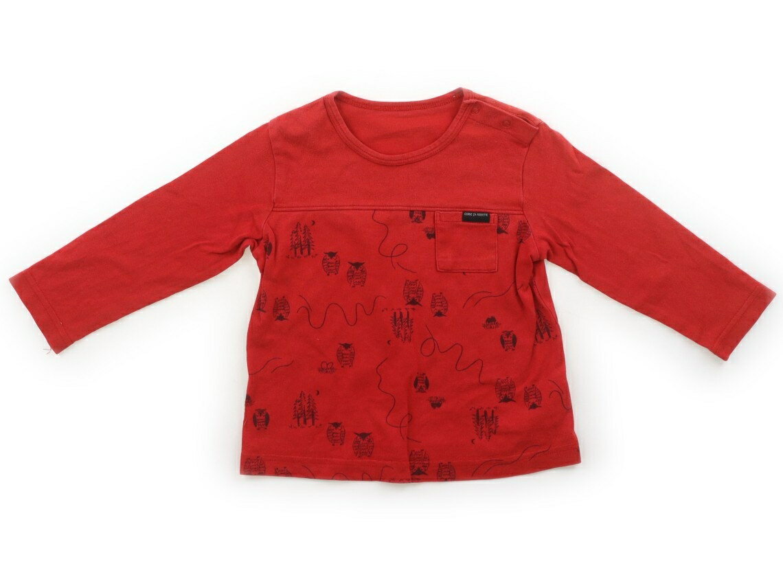 Rakuten - コムサフォセット COMME CA FOSSETTE Tシャツ・カットソー 90 男の子 レッド・ふくろう柄 子供服 ベビー服 キッズ アウトレット ユーズド 【中古】キッズ・ベビー・マタニティ
