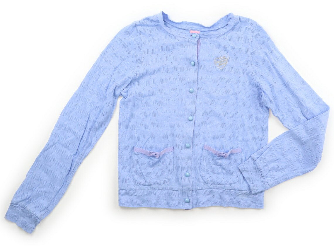 メゾピアノ mezzo piano カーディガン 160 女の子 ブルー 子供服 ベビー服 キッズ アウトレット ユーズド 【中古】キッズ・ベビー・マタニティ