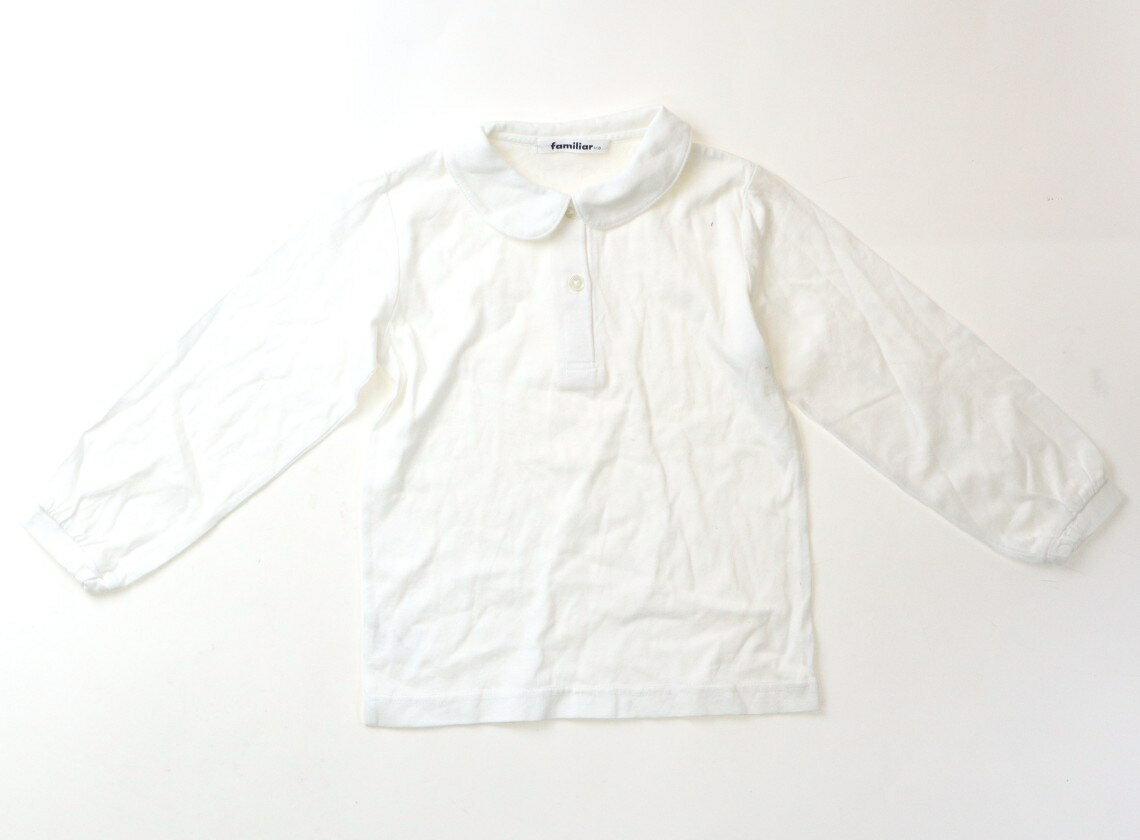 ファミリア familiar Tシャツ・カットソー 110 女の子 オフホワイト 子供服 ベビー服 キッズ アウトレット ユーズド 【中古】キッズ・ベビー・マタニティ