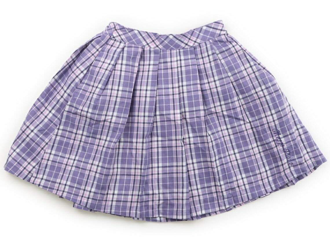 メゾピアノ mezzo piano スカート 140 女の子 ラベンダー・ピンクチェック 子供服 ベビー服 キッズ アウトレット ユーズド 【中古】キッズ・ベビー・マタニティ