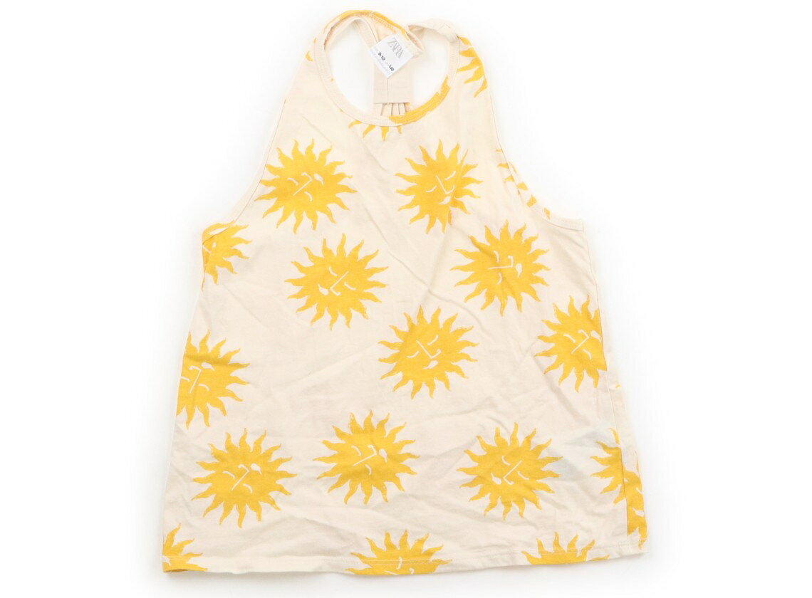 ザラ ZARA タンクトップ・キャミソール 140 女の子 ベージュ・イエロー太陽 子供服 ベビー服 キッズ アウトレット ユーズド 【中古】キッズ・ベビー・マタニティ