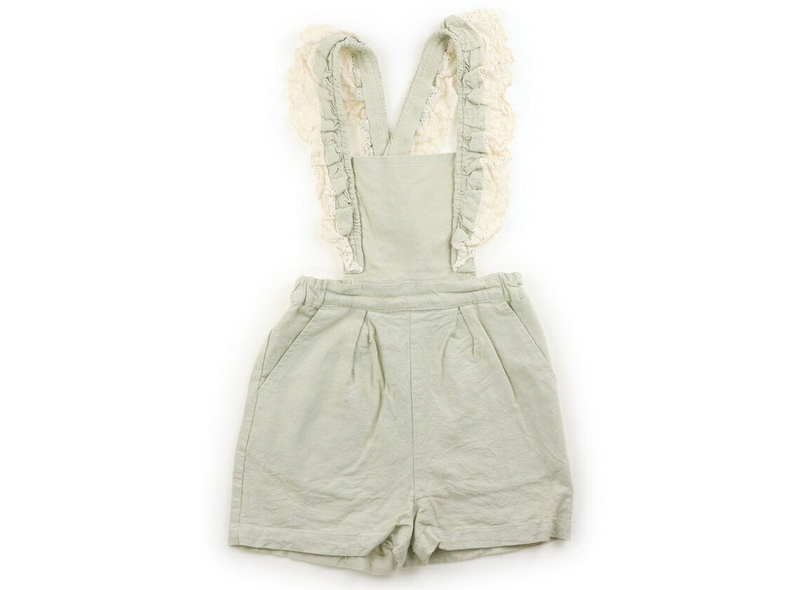 プティマイン petit main オーバーオール 100 女の子 ピスタチオグリーン 子供服 ベビー服 キッズ アウトレット ユーズド 【中古】キッズ・ベビー・マタニティ