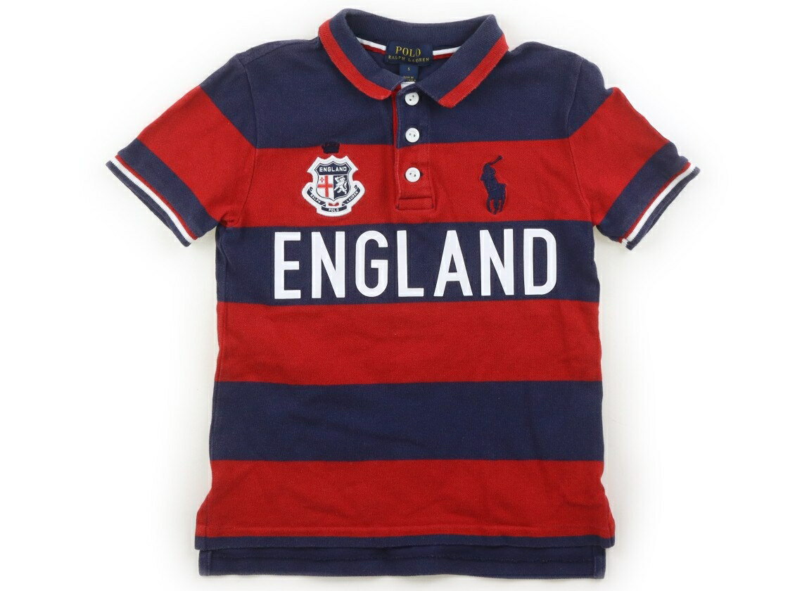 Polo衫 - ポロラルフローレン POLO RALPH LAUREN ポロシャツ 110 男の子 紺　赤 子供服 ベビー服 キッズ アウトレット ユーズド 【中古】キッズ・ベビー・マタニティ