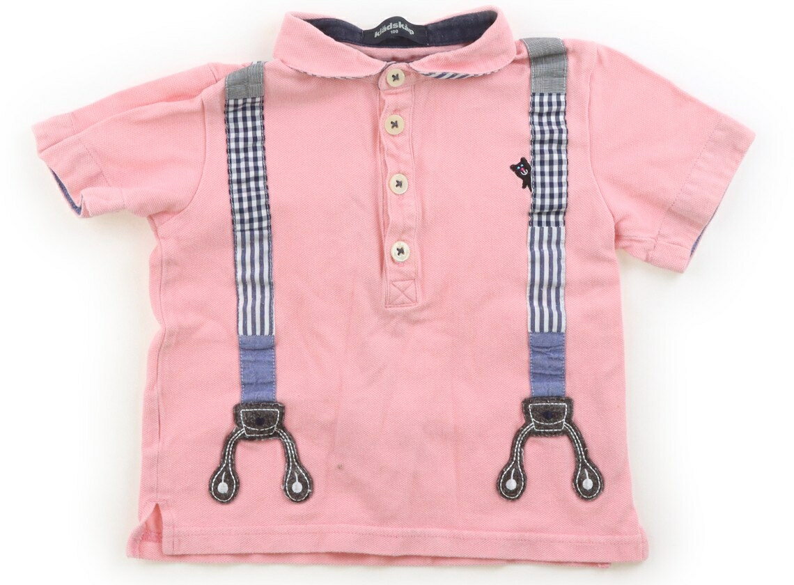 Polo衫 - クレードスコープ kladskap ポロシャツ 100 男の子 ピンク・紺・白 子供服 ベビー服 キッズ アウトレット ユーズド 【中古】キッズ・ベビー・マタニティ