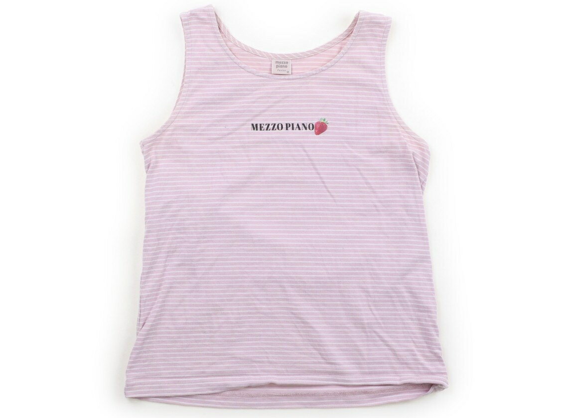 Mezzo Piano Tank Top/Camisole, Size 150, Girls, Lilac & White Stripe, Children's Clothing, Baby Clothes, Kids, Outlet, Used [Pre-owned] Kids, Baby, Maternity
