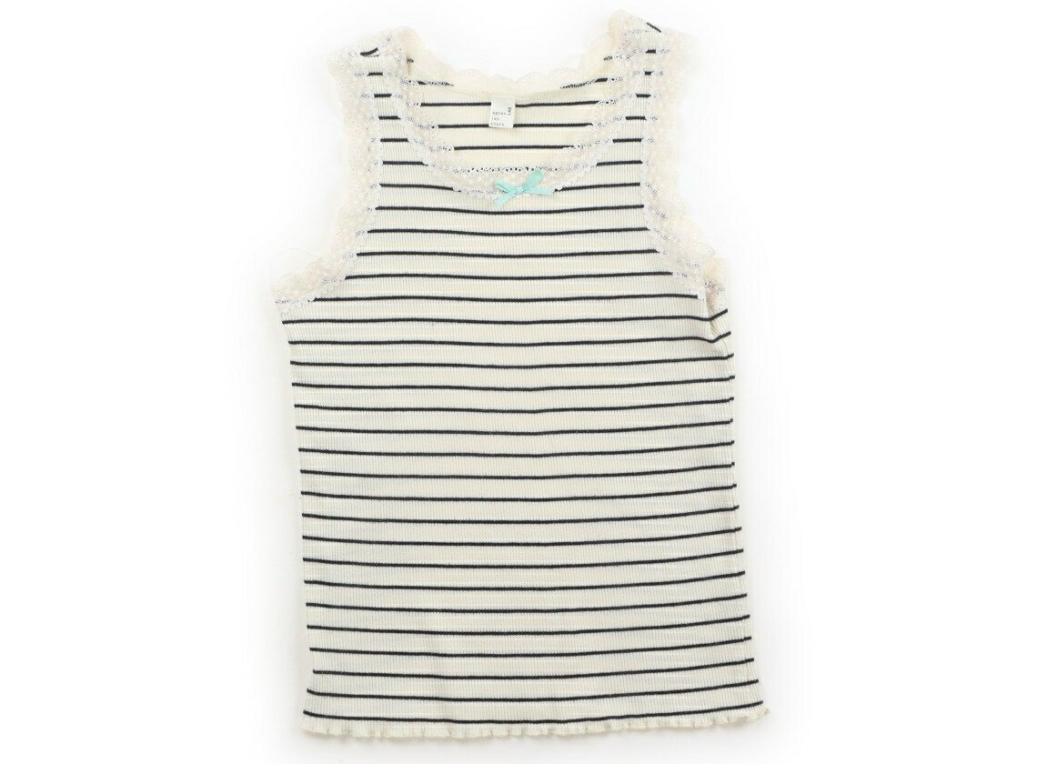 Apres les cours Tank Top/Camisole, Size 140, Girls, White/Black Stripe, Children's Clothing, Baby Clothes, Kids, Outlet, Used [Pre-owned] Kids, Baby, Maternity
