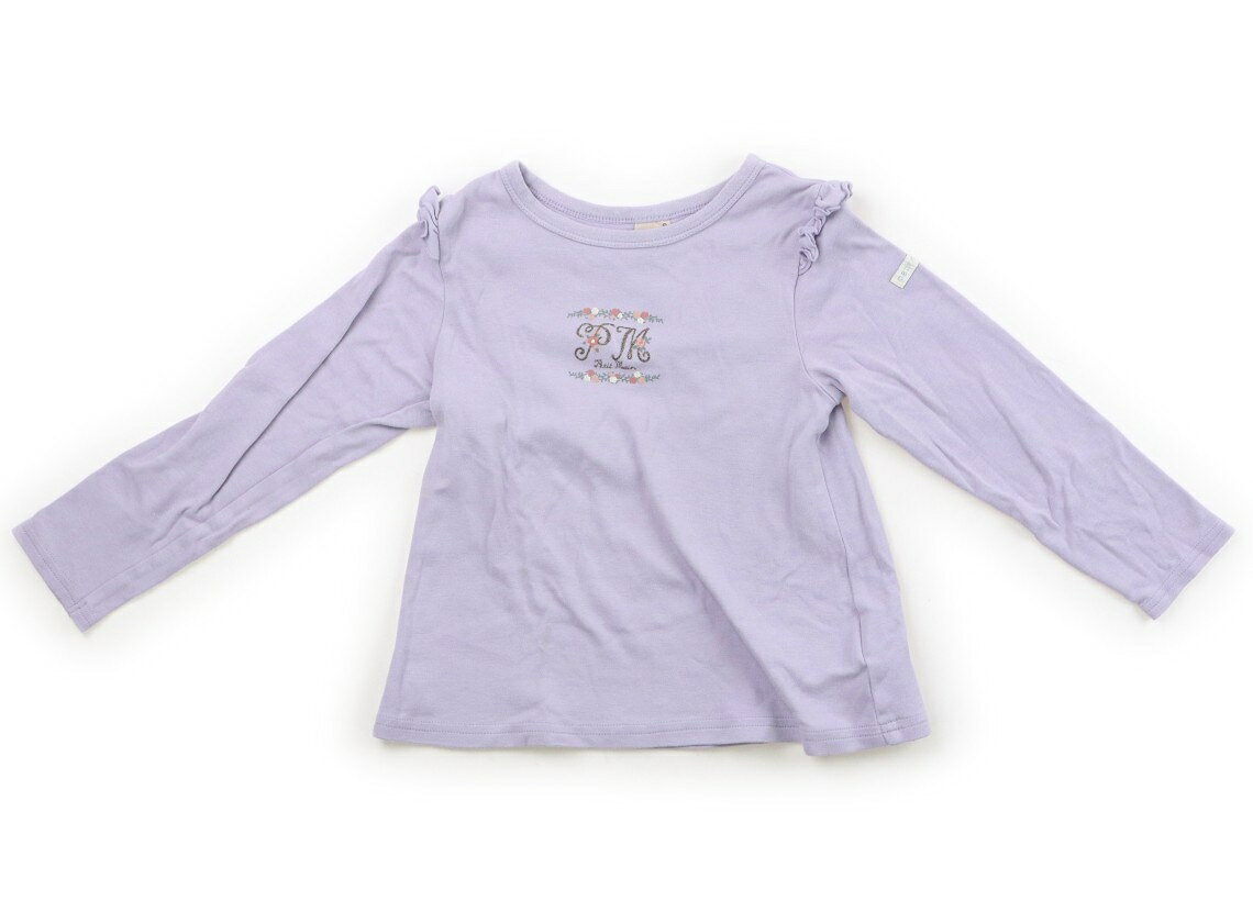 　ブランド 　petit main(プティマイン) 　カテゴリー 　Tシャツ・カットソー 　サイズ 　110サイズ 　色 　薄紫 　状態 　★★（返品不可） 　記名 　なし 　ジャンル 　Girl 全体に毛羽立ちがあります。お腹に薄茶のシミあり。 ＊【状態】【サイズ】に関しての詳しい説明はこちら