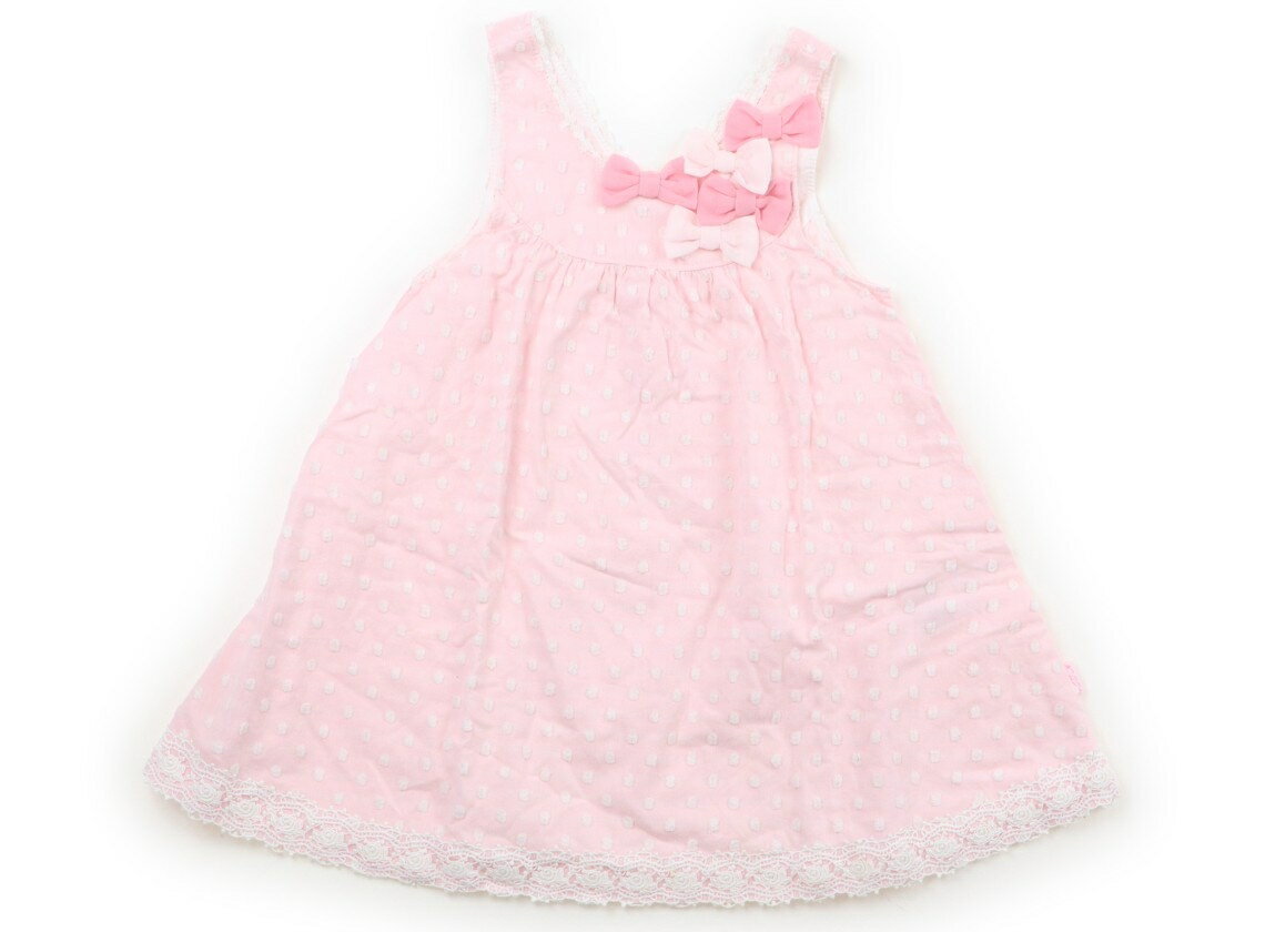 メゾピアノ mezzo piano チュニック 100 女の子 ピンク・ドット 子供服 ベビー服 キッズ アウトレット ユーズド 【中古】キッズ・ベビー・マタニティ