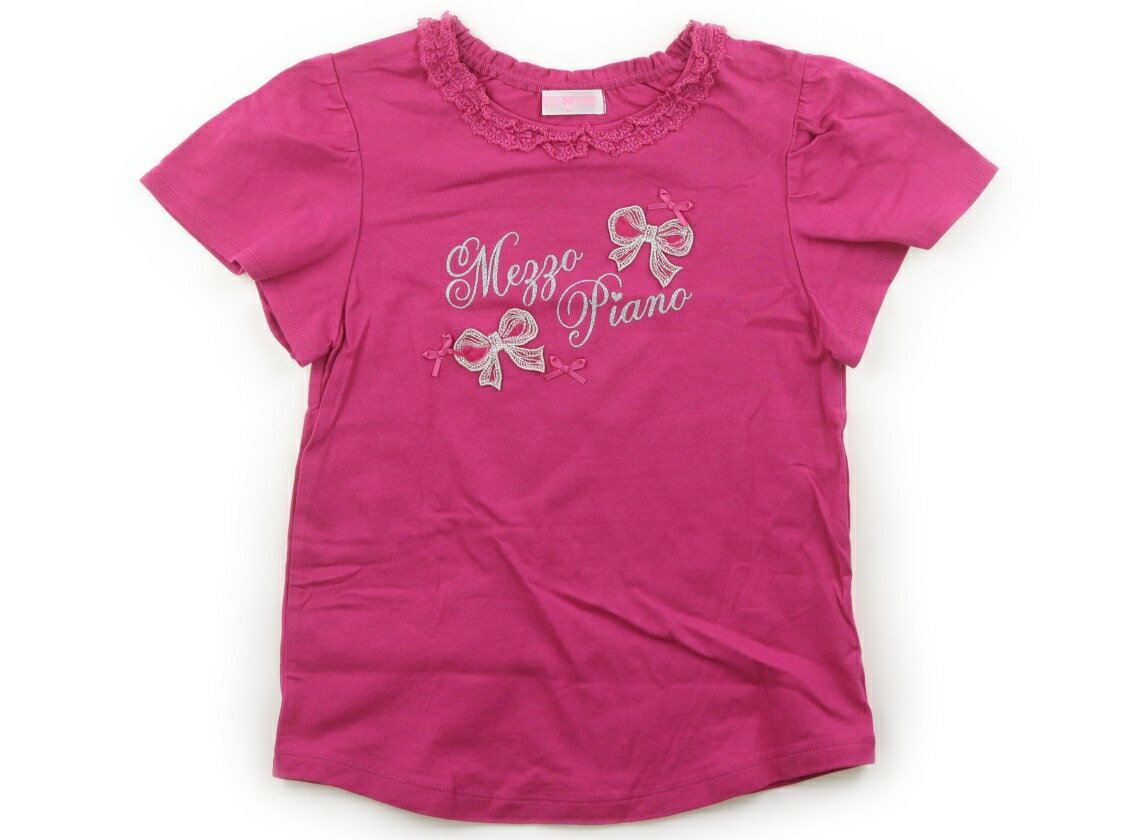メゾピアノ mezzo piano Tシャツ・カットソー 140 女の子 フューシャピンク 子供服 ベビー服 キッズ アウトレット ユーズド 【中古】キッズ・ベビー・マタニティ