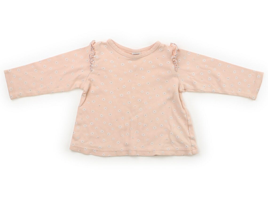 Rakuten - プティマイン petit main Tシャツ・カットソー 90 女の子 サーモンピンク 子供服 ベビー服 キッズ アウトレット ユーズド 【中古】キッズ・ベビー・マタニティ
