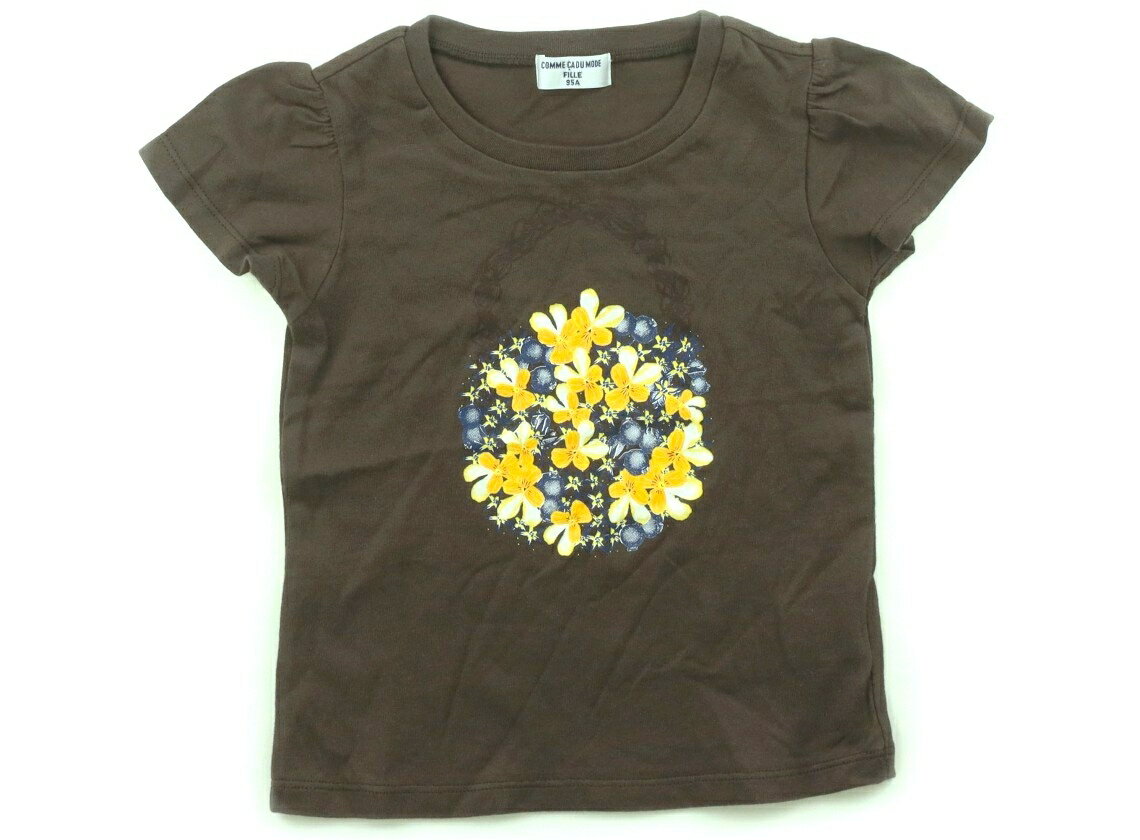 コムサデモード COMME CA DU MODE Tシャツ・カットソー 95 女の子 カーキ 子供服 ベビー服 キッズ アウトレット ユーズド 【中古】キッズ・ベビー・マタニティ